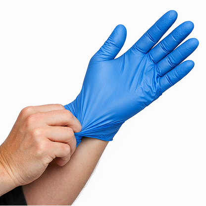 Blue Nitrile Powder-Free Gloves