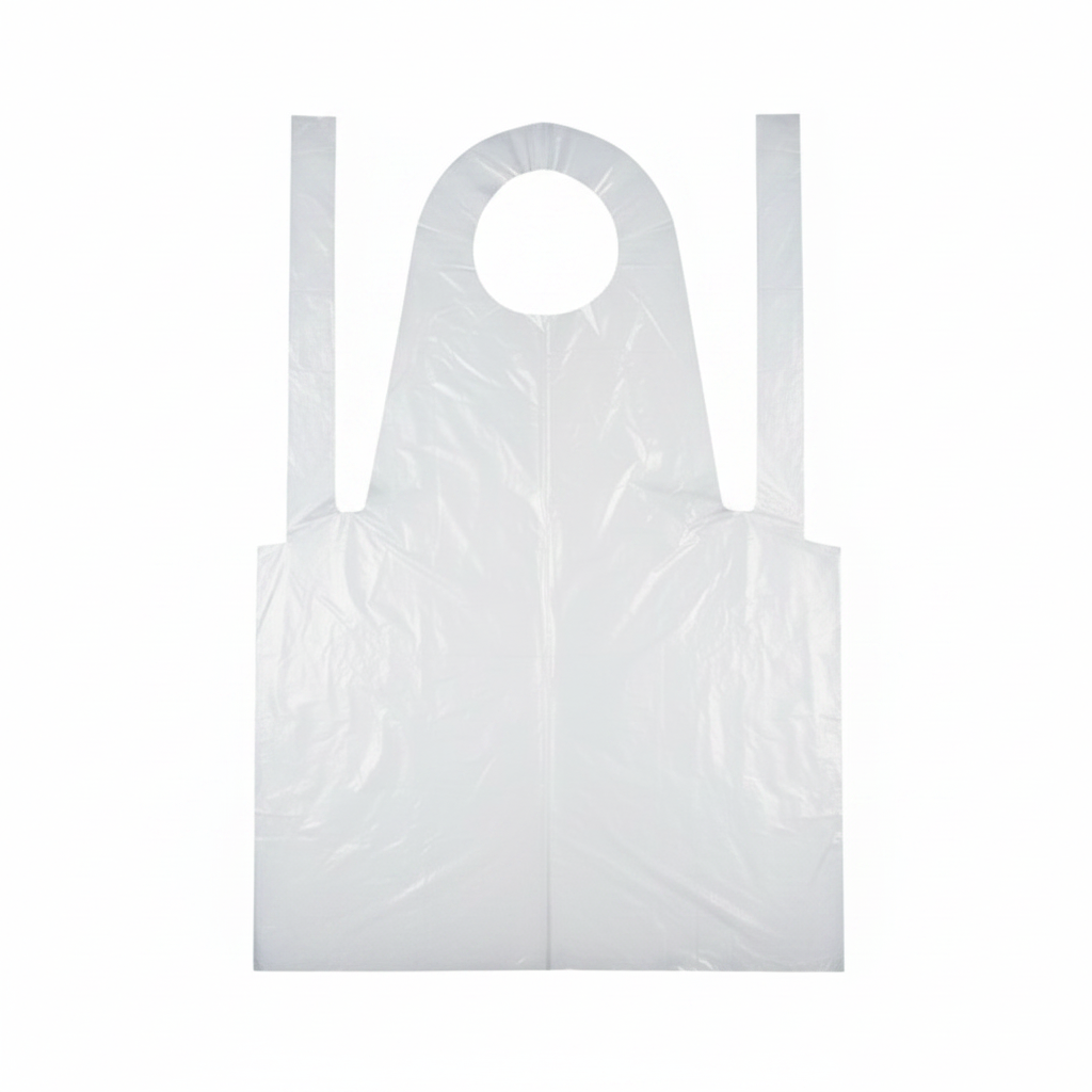 White/Clear MedShield Disposable PPE Apron
