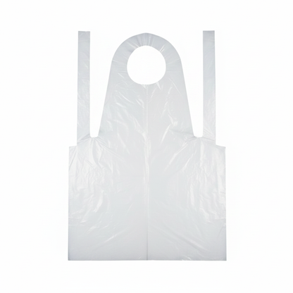 White/Clear MedShield Disposable PPE Apron