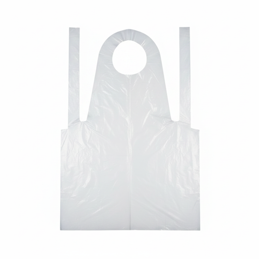 White/Clear MedShield Disposable PPE Apron