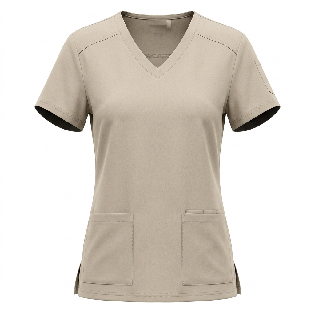 Ladies Rosewear V-Neck Lux Clinic Scrub Top