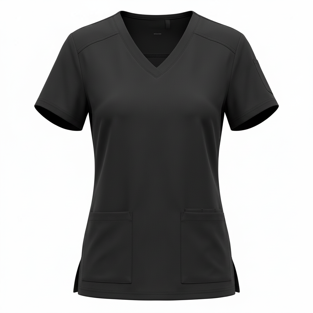 Ladies Rosewear V-Neck Lux Clinic Scrub Top