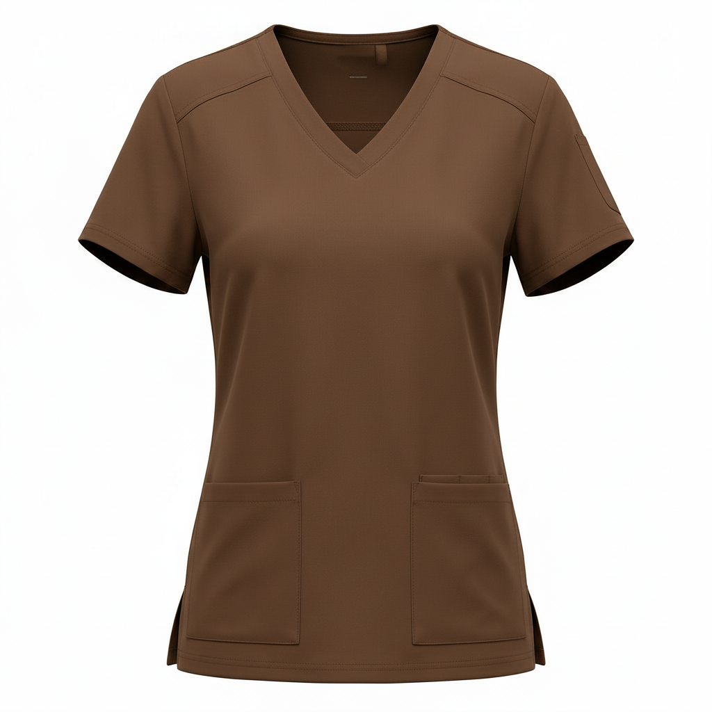 Ladies Rosewear V-Neck Lux Clinic Scrub Top