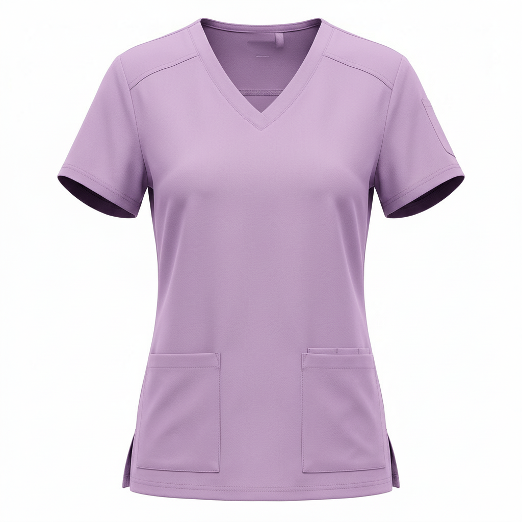 Ladies Rosewear V-Neck Lux Clinic Scrub Top