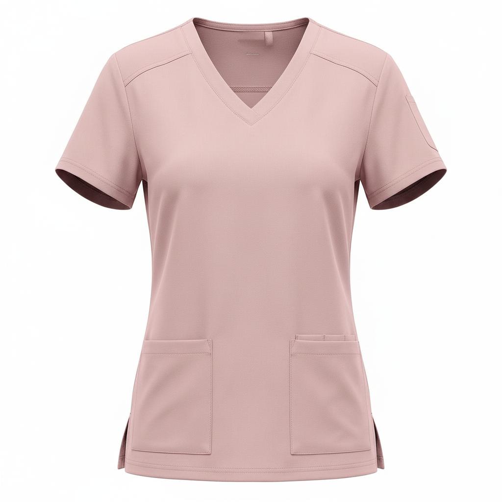 Ladies Rosewear V-Neck Lux Clinic Scrub Top
