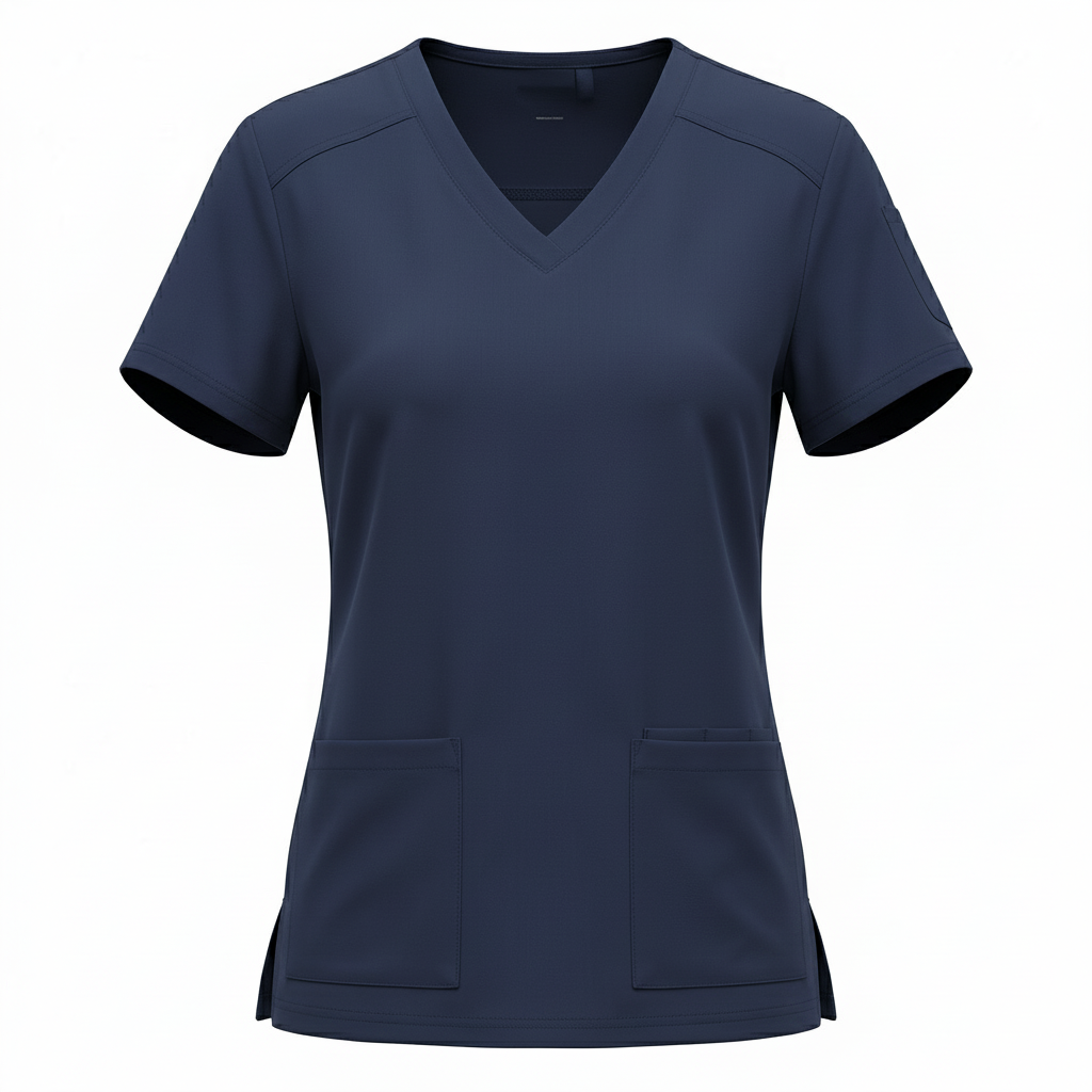 Ladies Rosewear V-Neck Lux Clinic Scrub Top